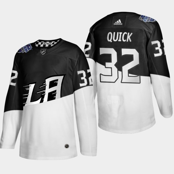 Kinder Los Angeles Kings Eishockey Trikot Jonathan Quick #32 2020 Stadium Series Weiß Schwarz